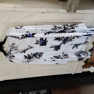 Free People floral Tree swing tunic white